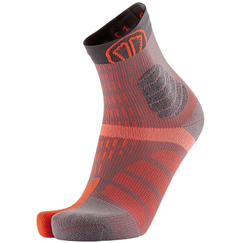 Sidas T-Free Trail Socken - unisex grey/orange / S/M (39-40)