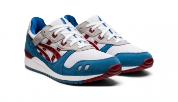 Asics Gel-Lyte III OG Herren Sneaker 38 / weiß - rot - blau