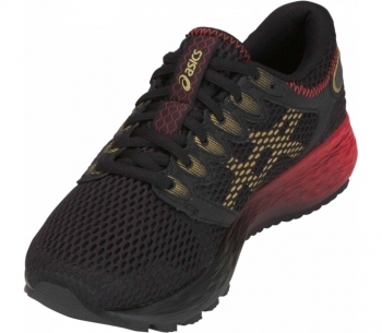 Asics RoadHawk FF 2 Damen 39,5 / Mesh / schwarz/rot/gold