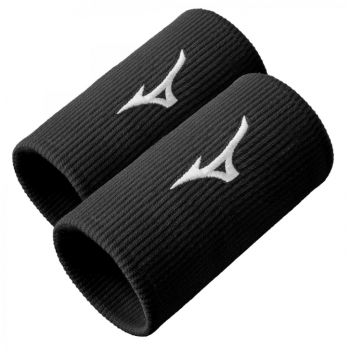 Mizuno Wristbands long schwarz-weiß