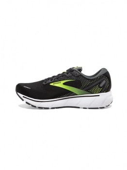 Brooks Ghost 14 Herren 45,5 / schwarz-neongelb