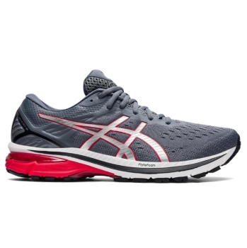 Asics GT-2000 9 Herren 42,5 / grau/rot/schwarz