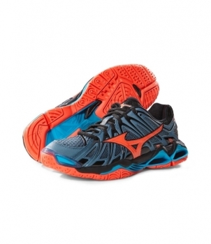 Mizuno Wave Tornado X2 Damen 41 / Synthetik / grau/rot/schwarz