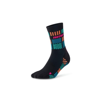 CEP The Run Limited Mid Cut Socks Herren III (Gr. 39-42) / black/neon pink