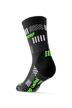 CEP The Run Limited Mid Cut Socks Herren III (Gr. 39-42)  / black/neon yellow