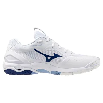 Mizuno Wave Stealth 6 Herren 42 / weiß-blau